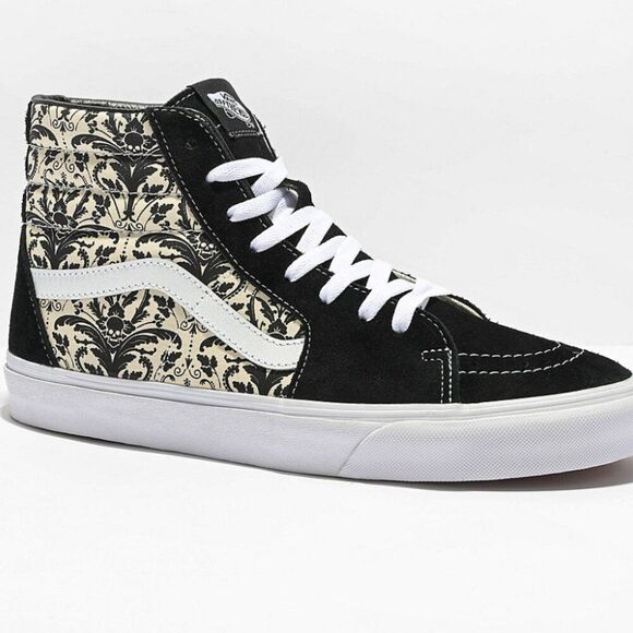 Vans Sk8-Hi Tapestry Black & Bone Skate Shoes | Size 6.5M / 8W - Picture 1 of 14